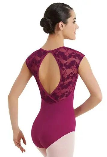 Lace Cap Sleeve Leotard