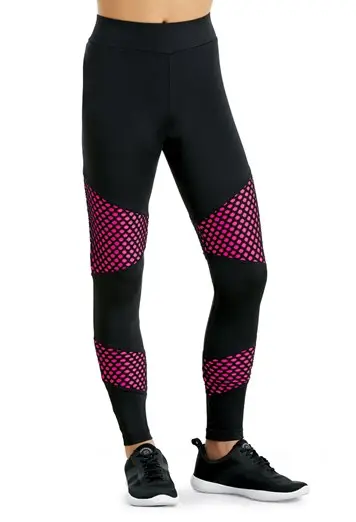 Fishnet Colorblock Leggings