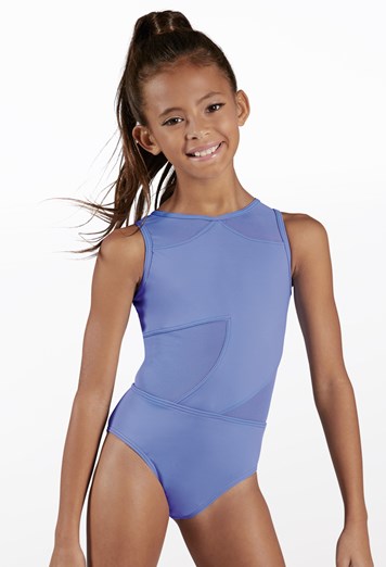 Abstract Open Back Leotard