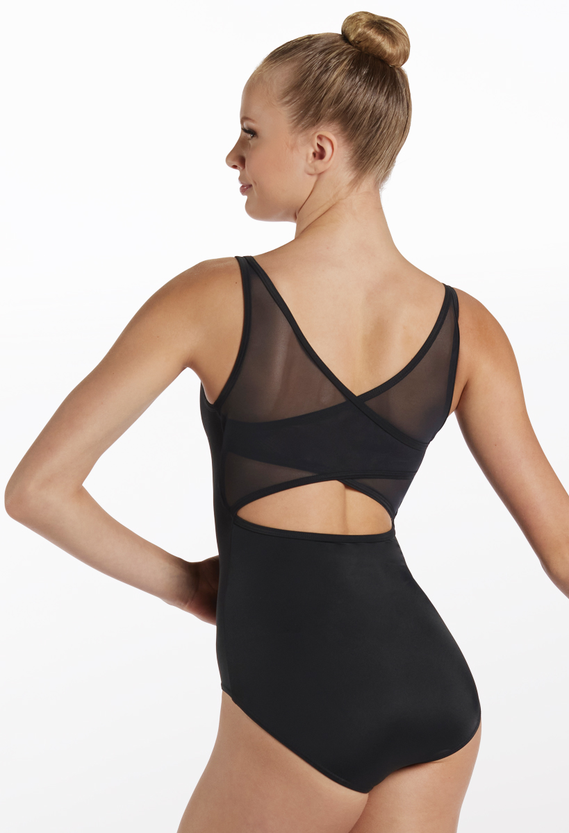 Cross Mesh Back Tank Leotard For Dance | Balera™