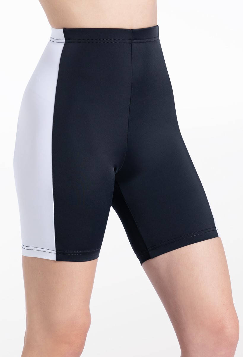 Bold Side Stripe Bike Shorts For Dance | Balera™