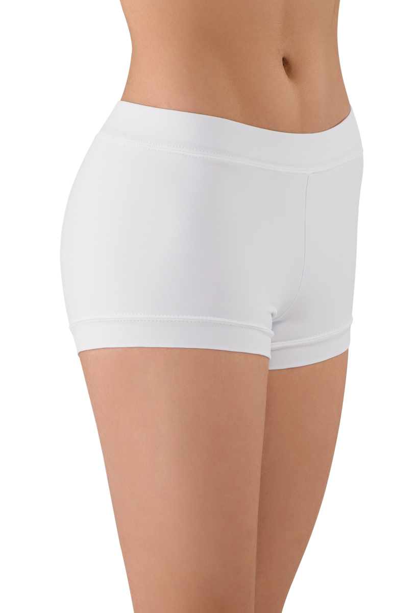 White Booty Shorts | Dancewear Solutions®