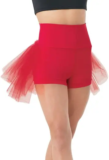 High Waist Bustle Shorts