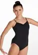 High Back Pinch Front Leotard