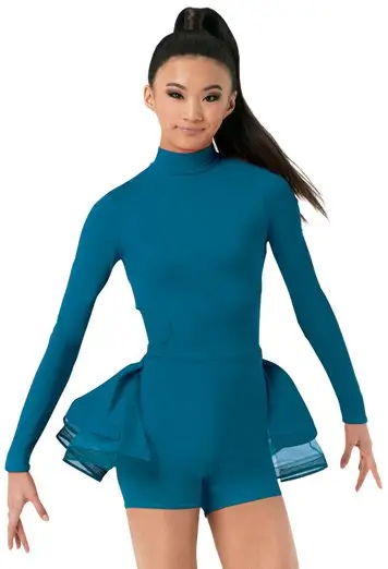 Long Sleeve Bustle Biketard