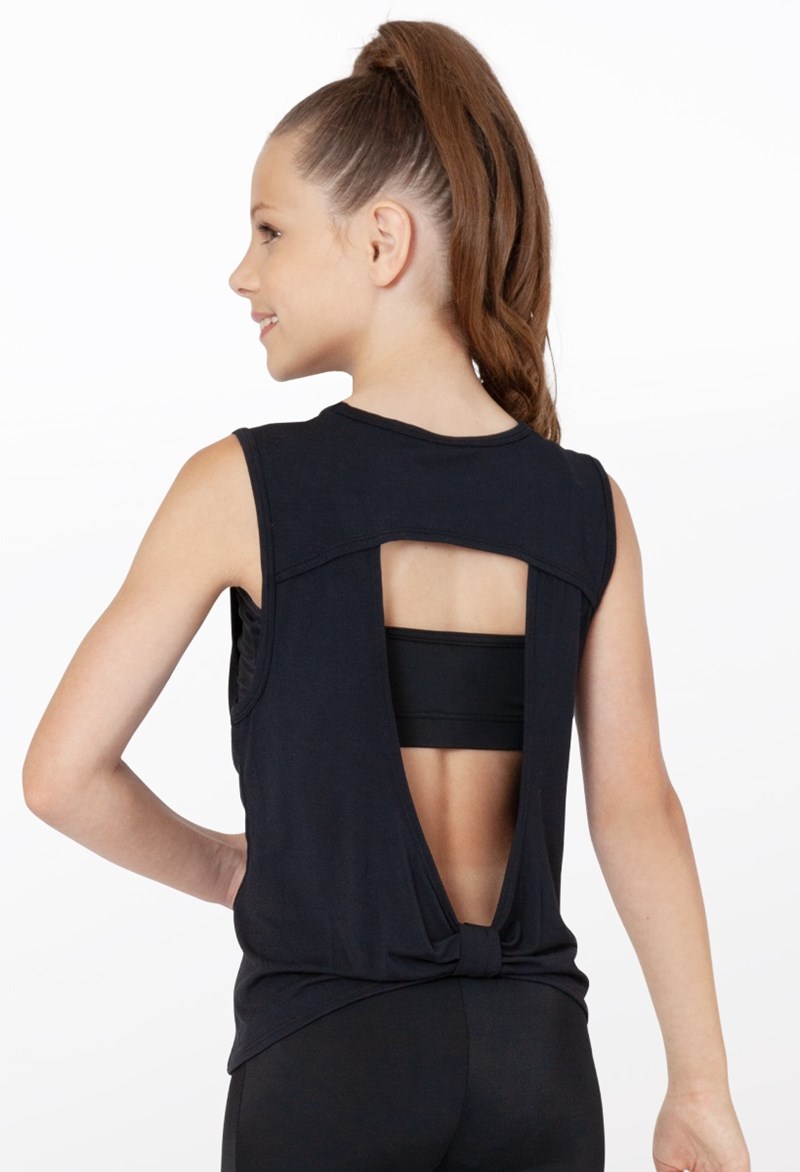 Dance Tank Top With Open Bow Back