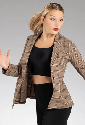 Plaid Blazer