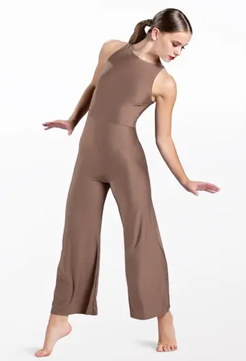 Metallic Jersey Jumpsuit