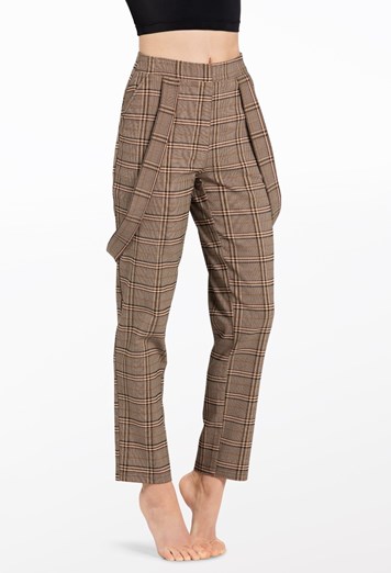 Plaid Pants With Suspenders