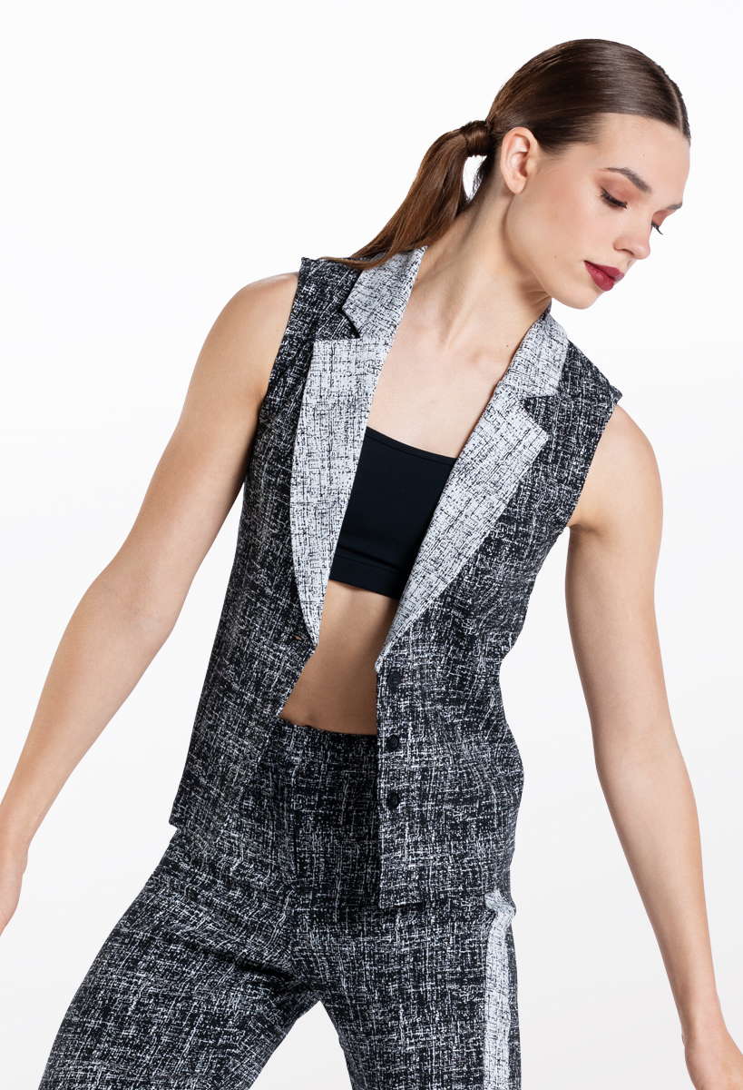 Stretch Tweed Suit Dance Vest | Balera™