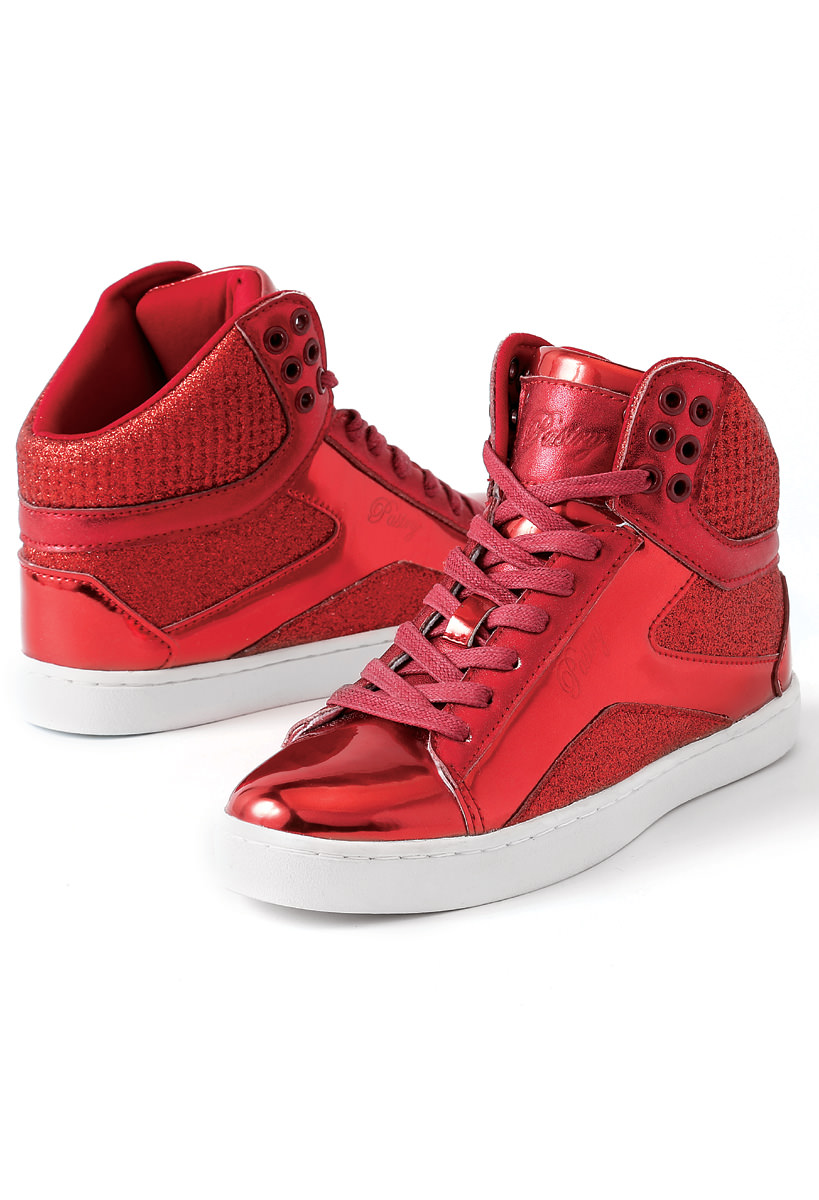 hip hop shoes red