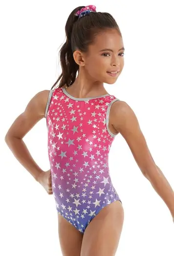 Metallic Star Print Leotard