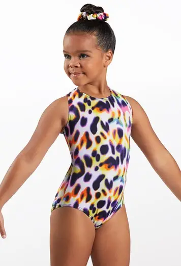 Colorful Print Leotard