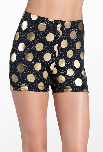 Metallic Polka Dot Shorts