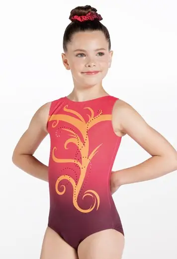 Ombre Swirl Tank Leotard