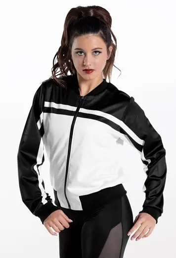 Sporty Stripe Printed Dance Jacket | Balera™