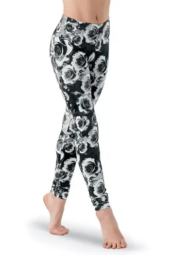 Rose Print Leggings