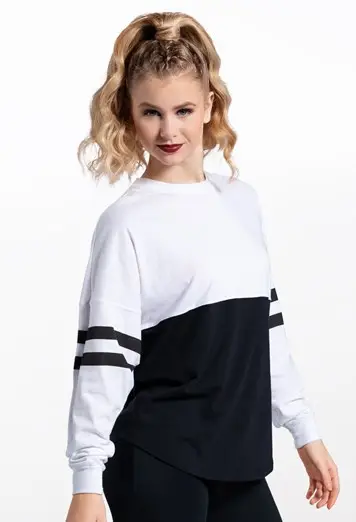 Oversized Color Block Top