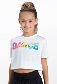 Dance Graphic Cropped Tee