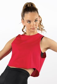 Ribbed Cropped Tank Top Girls, Girls Dance Tops