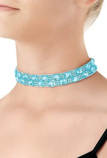 Color Rhinestone Choker