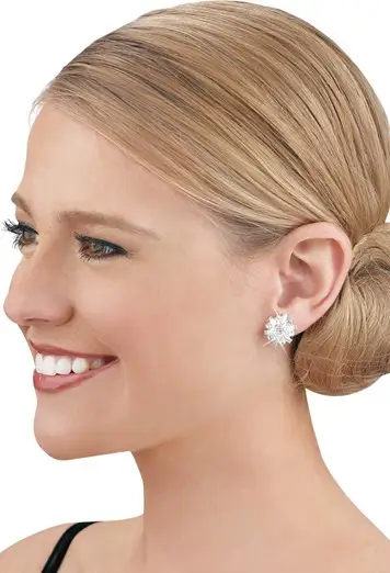 Rhinestone Cluster Earrings