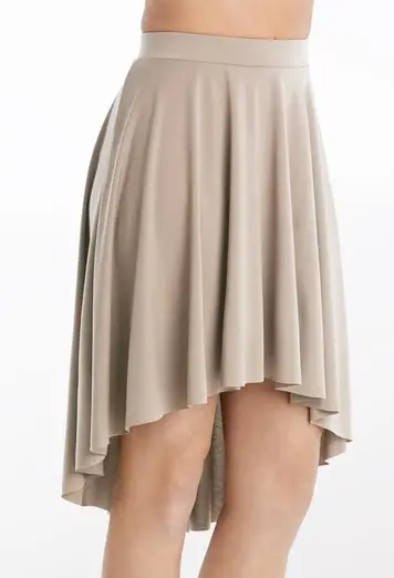 Matte Jersey Mid-Length Skirt