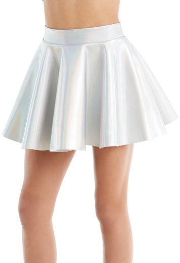 Hologram Neoprene Skater Skirt