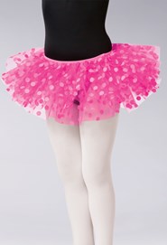 Balera Skirt Girls for Dance Pull On Ombre Print with High Low Hem