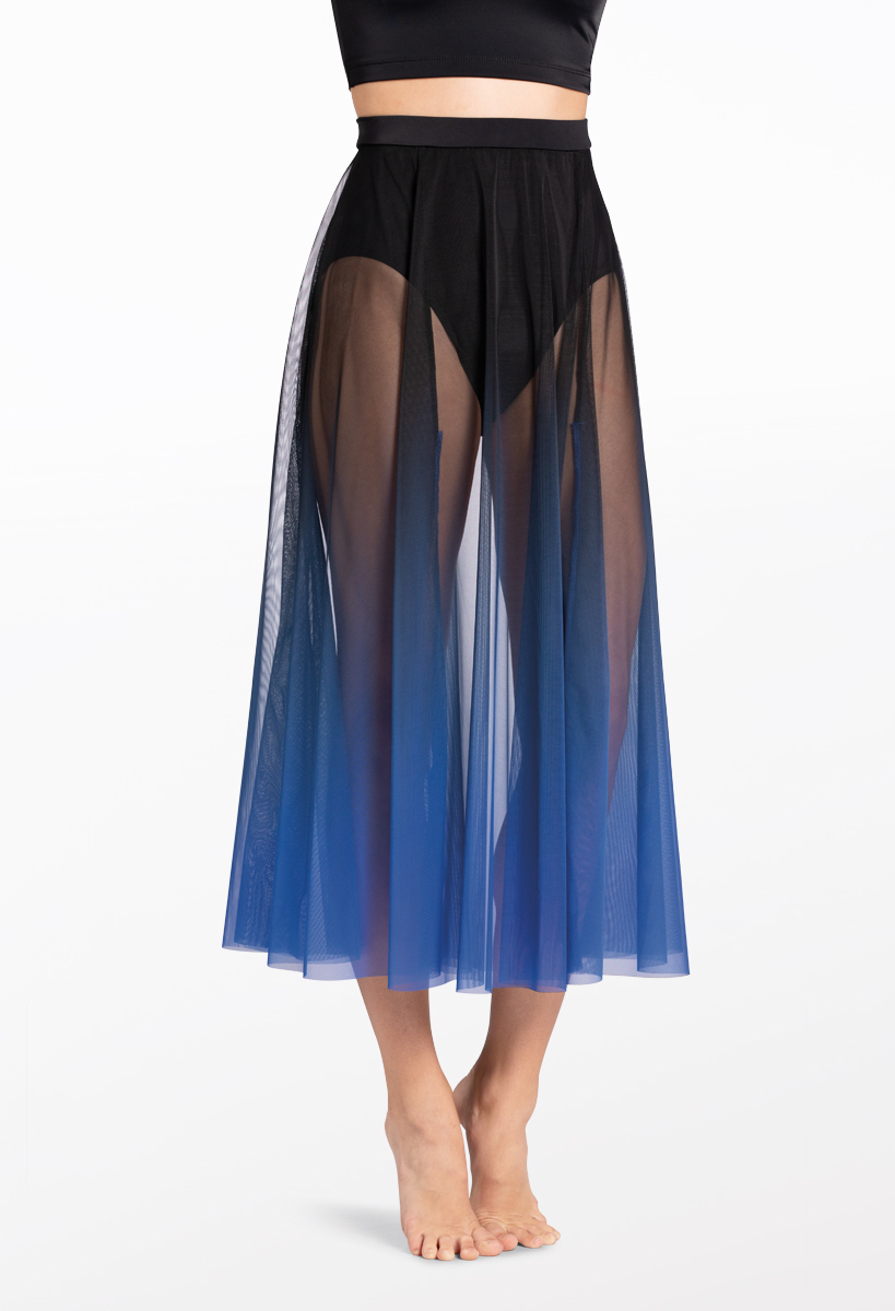 Jupe Maxi Transparente Dégradée (ombre) Vanity - Taille XL - Neuf Sans étiquettes