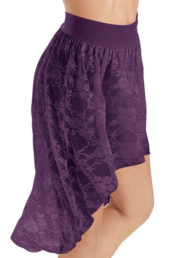 Lace High-Low Skirt