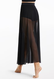 High Waist Mesh Maxi Skirt