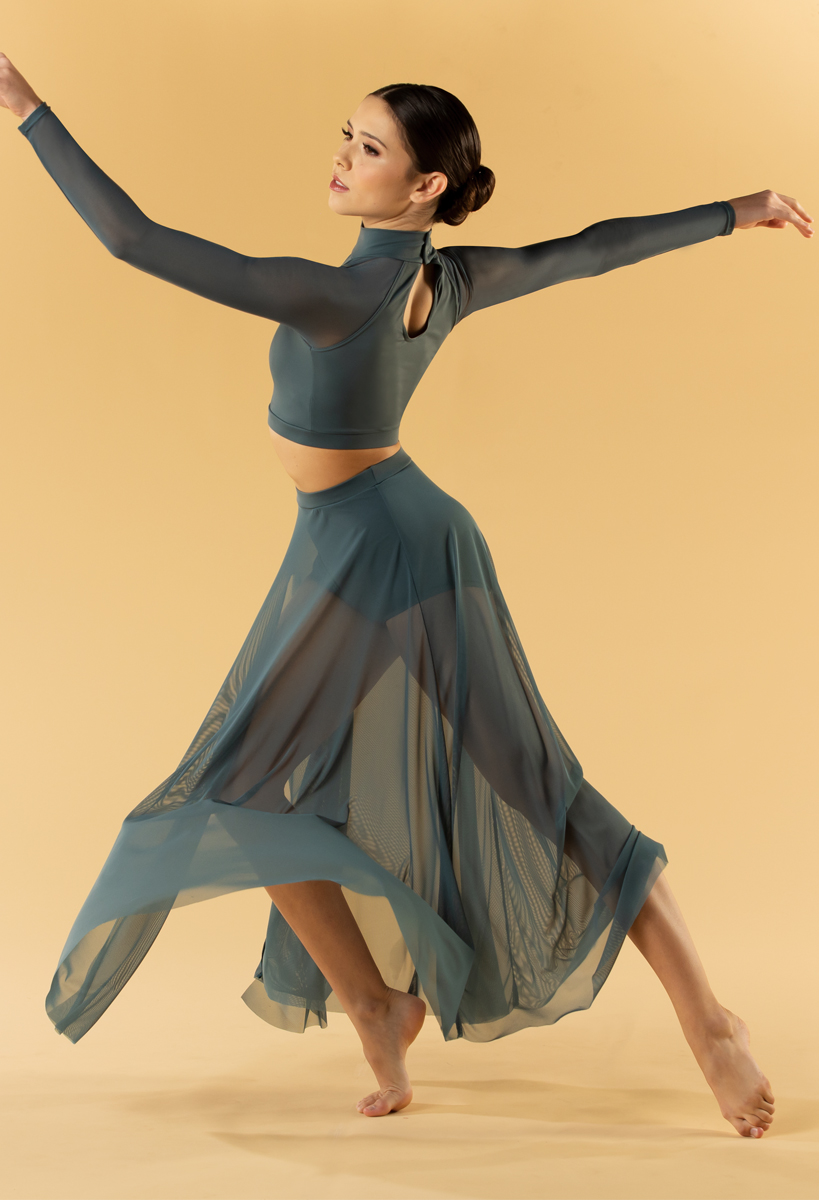High Waist Mesh Maxi Skirt | Weissman®
