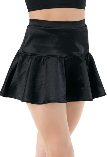 Satin Drop-Waist Skirt