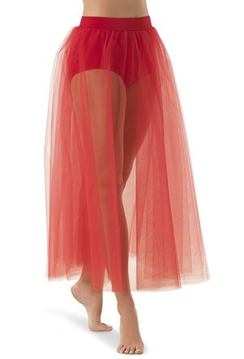 Tulle Maxi Skirt with Slits