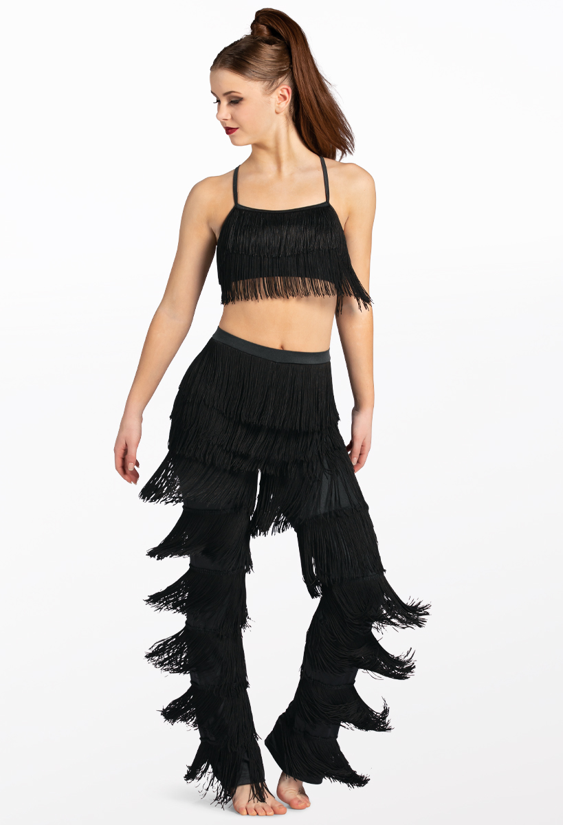 Fringe Layered Bra Top and Pants Set | Weissman®