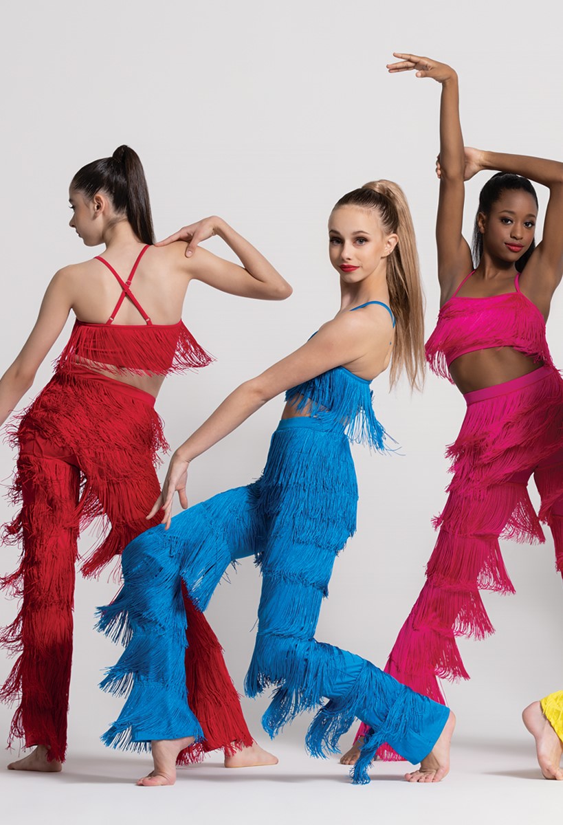 Fringe Layered Bra Top and Pants Set | Weissman®