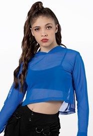 Permission to Dance Blue Sleeveless Halter Satin Wrap Tie Backless Crop Top  – Indie XO