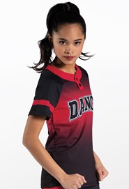 Dance Tops - Oversized Baseball Jersey - White - Medium Adult - AH9224