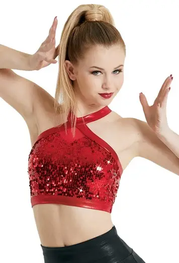 Ultra Sparkle Diamond Crop Top