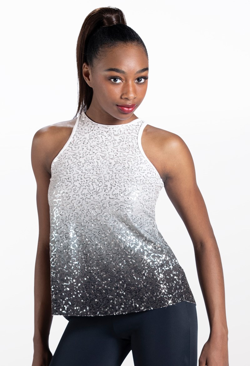Ombre Sequin Flyaway Tank Top - Balera Performance - Product no longer  available for purchase
