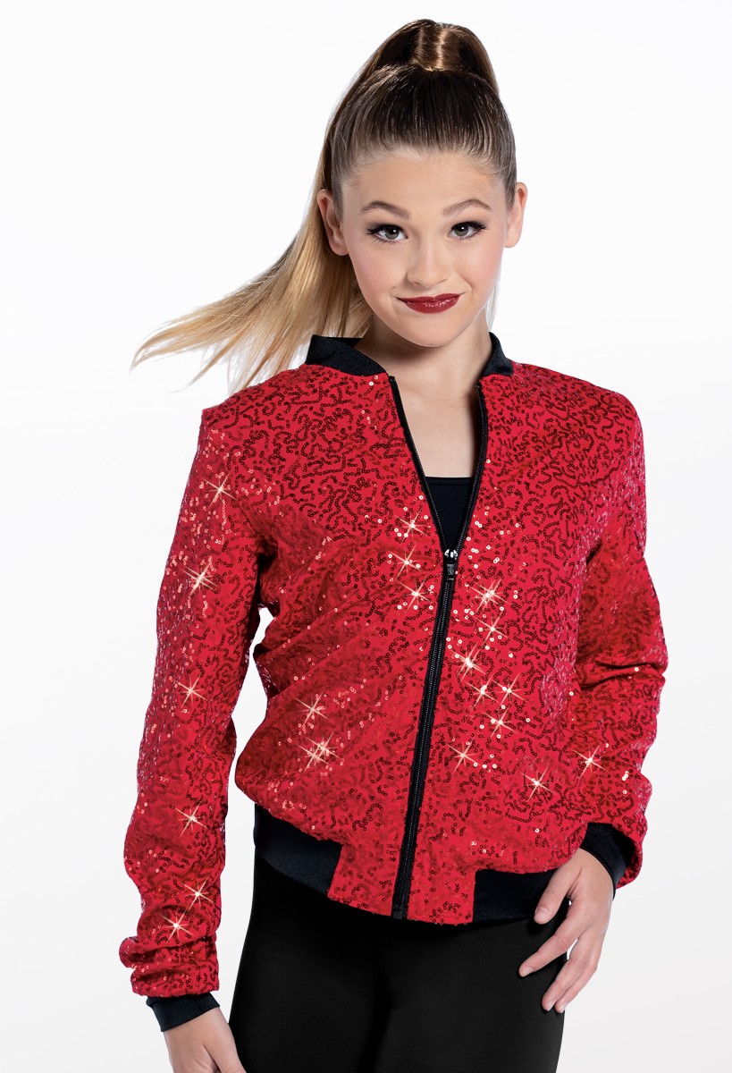 Red on sale sequin jacket