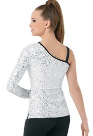 One Sleeve Sequin Tunic