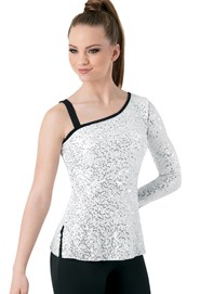 One Sleeve Sequin Tunic