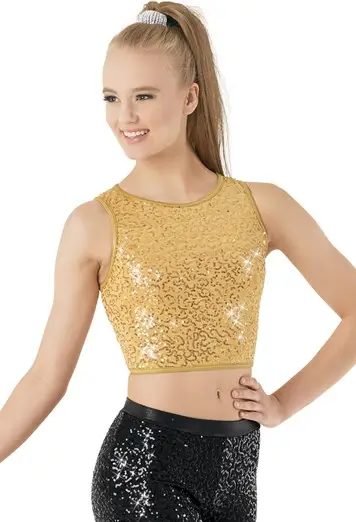 Sequin Crop Top
