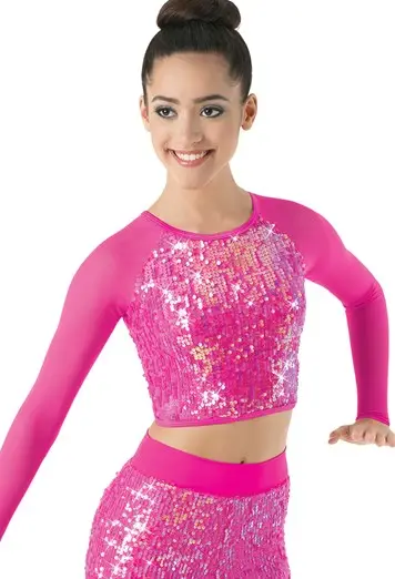Ultra Sparkle Mesh Sleeve Top
