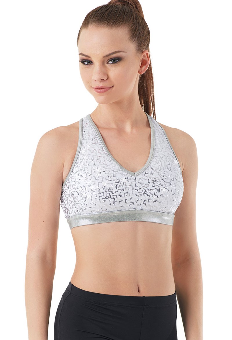 Sequin Spandex T-Back Bra Top - Balera Performance - Product no longer  available for purchase