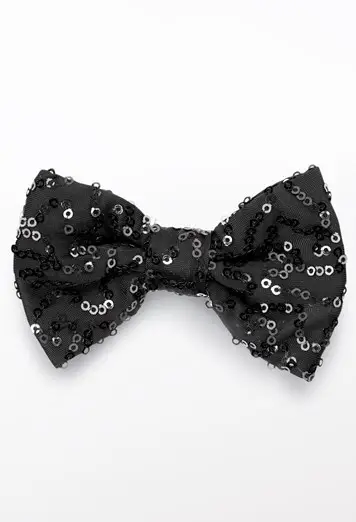 Sequin Spandex Bow Tie