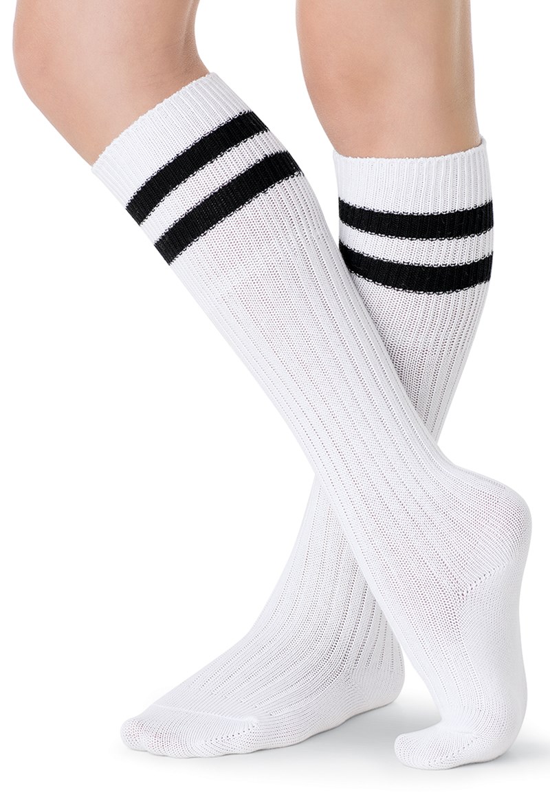 Striped Knee-High Tube Socks