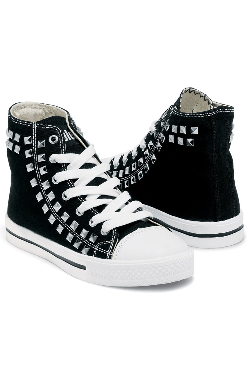 ray studded high top sneakers